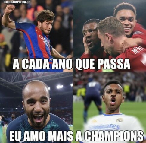 Os melhores memes da classificação do Real Madrid para final da Champions League.