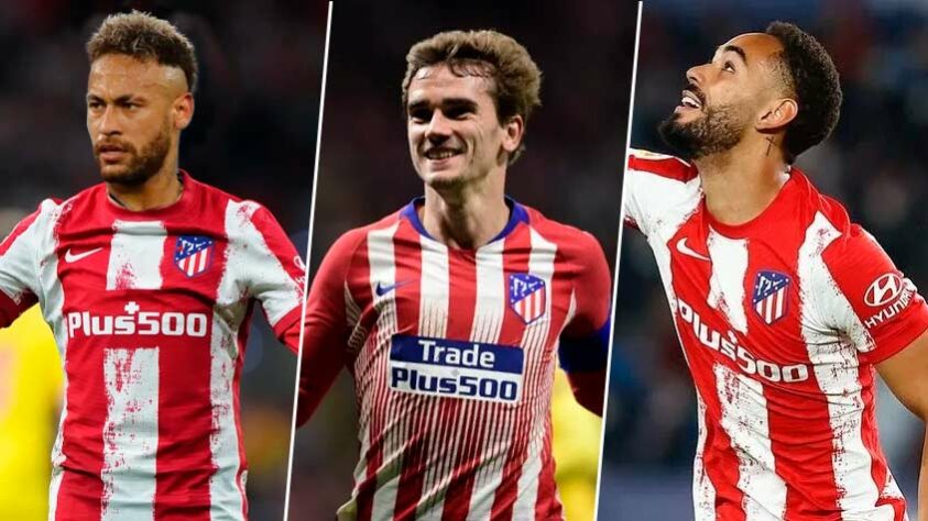 No Atlético de Madrid, Neymar poderia jogar ao lado do compatriota Matheus Cunha e Griezmann