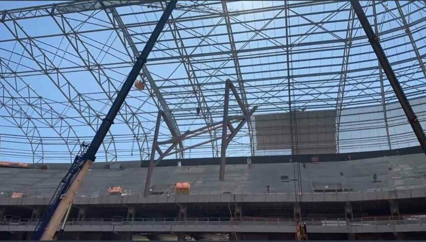 GALERIA: Veja como estão as obras do novo estádio do Atlético Mineiro.