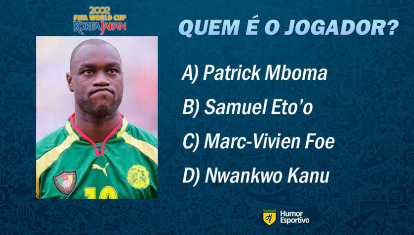 Desafio da Copa de 2002: reconhece o ex-jogador da foto?
