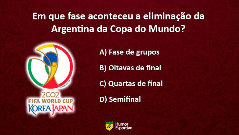 Teste seu conhecimento sobre a Copa do Mundo 2002, ano do penta do Brasil. Qual a resposta correta?