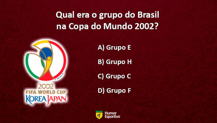 Teste seu conhecimento sobre a Copa do Mundo 2002, ano do penta do Brasil. Qual a resposta correta?