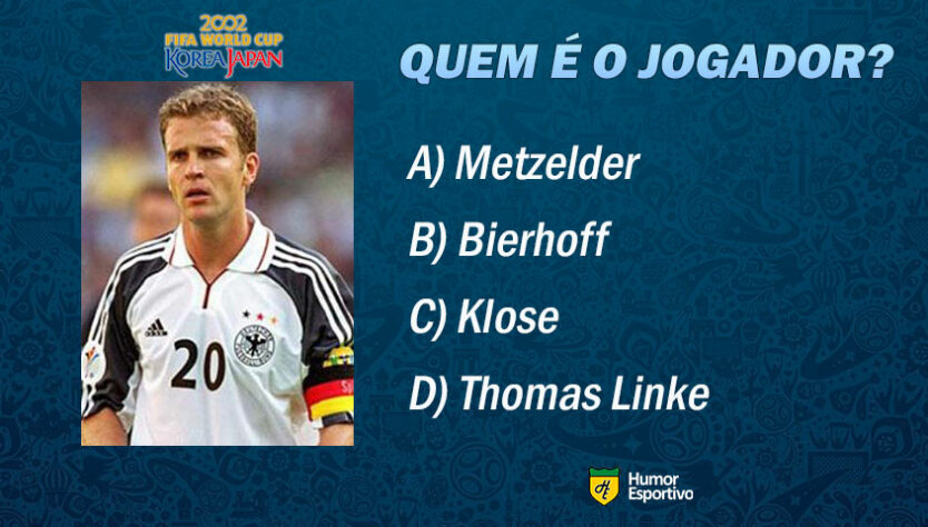 Desafio da Copa de 2002: reconhece o ex-jogador da foto?