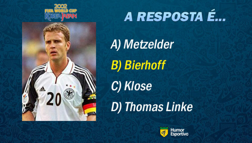 Resposta: Oliver Bierhoff. Vamos para o próximo jogador!