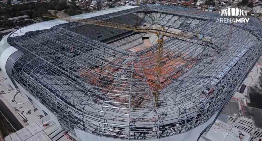 GALERIA: Veja como estão as obras do novo estádio do Atlético Mineiro.