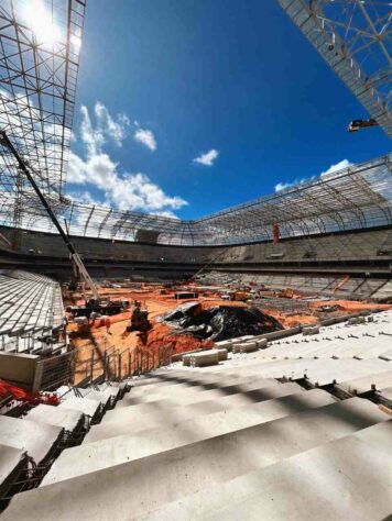 GALERIA: Veja como estão as obras do novo estádio do Atlético Mineiro.