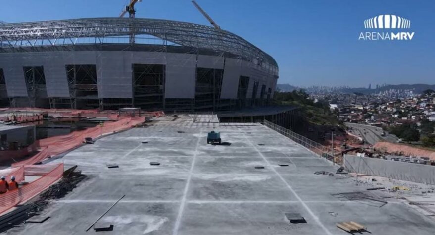 GALERIA: Veja como estão as obras do novo estádio do Atlético Mineiro.