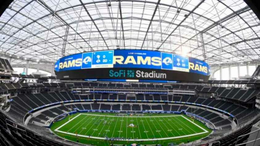 Los Angeles - SoFI Stadium - Estádio do último Super Bowl, vencido pelo Los Angeles Rams, o local comporta mais de 70 mil pessoas e foi inaugurado há apenas dois anos.