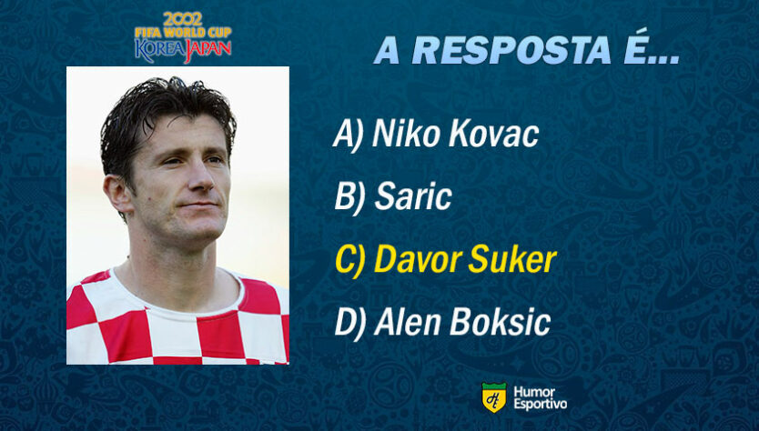 Resposta: Davor Suker. Vamos para o próximo jogador!