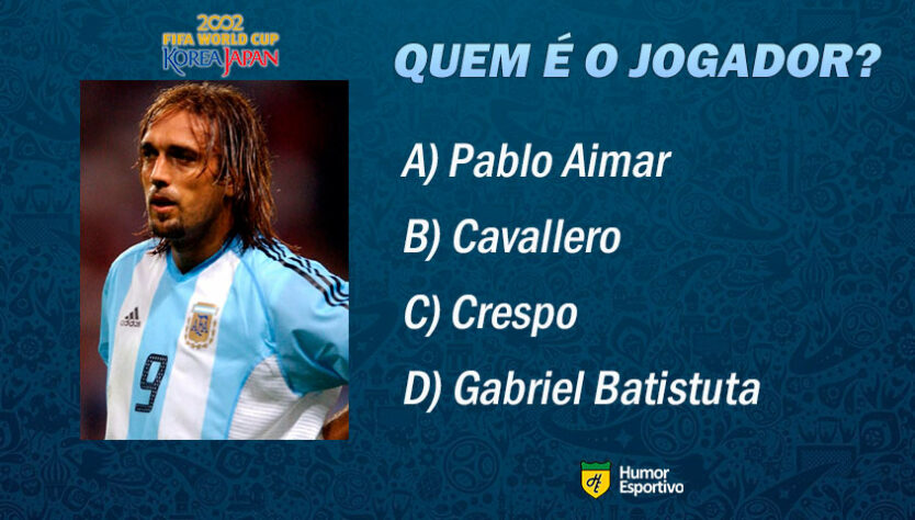 No próximo dia 30 completaremos 20 anos do penta do Brasil na Copa do Mundo. No clima da data, lançamos um desafio para testar a memória e os conhecimentos dos apaixonados por futebol: você consegue lembrar dos jogadores que estavam na Copa do Mundo de 2002? Passe as imagens e tente mandar bem! (Por Humor Esportivo)