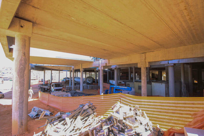 Mais detalhes da construção do futuro estádio do Atlético-MG.