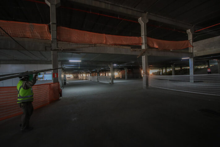 O estacionamento da Arena MRV terá quatro níveis e acessos diretos à Esplanada.