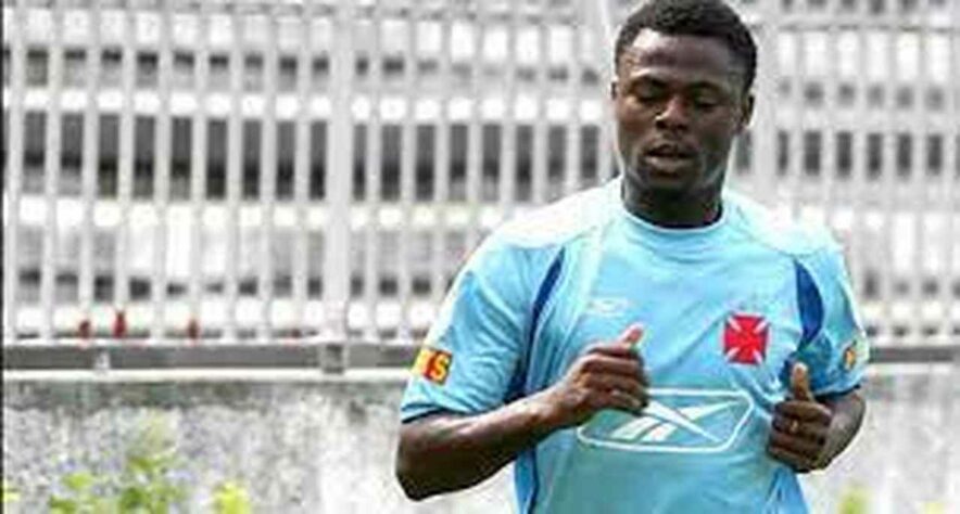 Abubakar - Vasco - O nigeriano Abubakar foi contratado em 2008 pelo Vasco, mas jogou apenas quatro partidas pela equipe.
