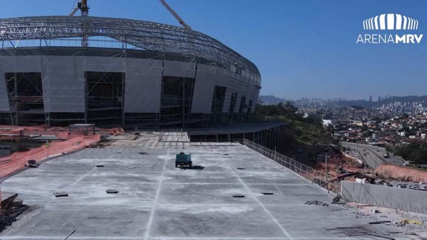 GALERIA: Veja como estão as obras do novo estádio do Atlético Mineiro.