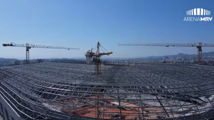 GALERIA: Veja como estão as obras do novo estádio do Atlético Mineiro.