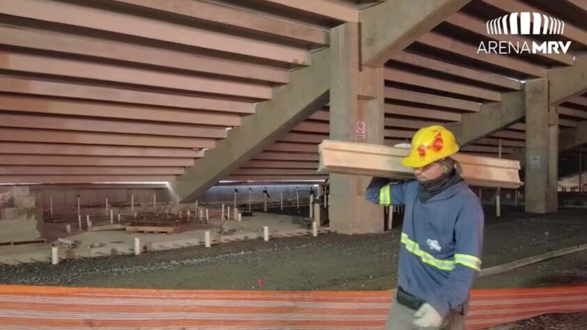 GALERIA: Veja como estão as obras do novo estádio do Atlético Mineiro.