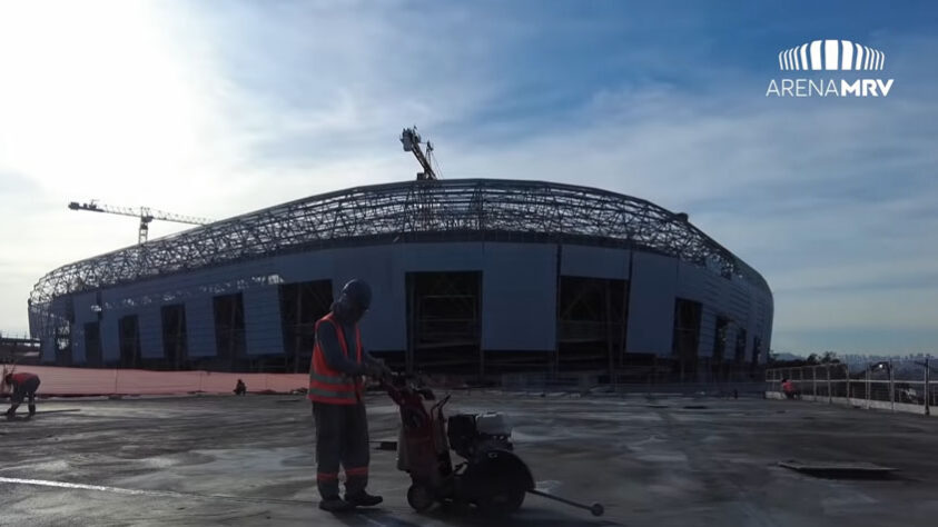 GALERIA: Veja como estão as obras do novo estádio do Atlético Mineiro.