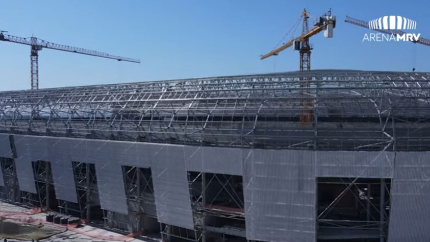 GALERIA: Veja como estão as obras do novo estádio do Atlético Mineiro.