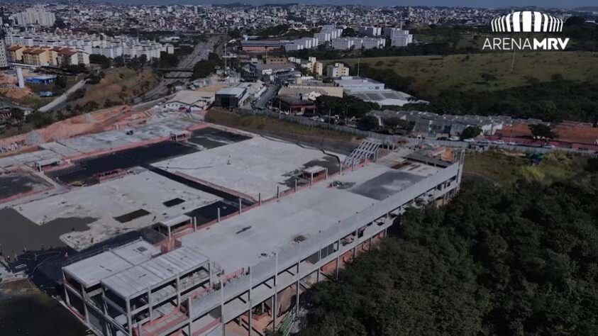 GALERIA: Veja como estão as obras do novo estádio do Atlético Mineiro.