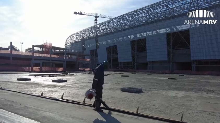 GALERIA: Veja como estão as obras do novo estádio do Atlético Mineiro.