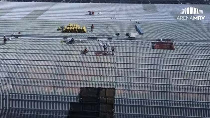 GALERIA: Veja como estão as obras do novo estádio do Atlético Mineiro.