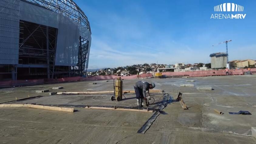 GALERIA: Veja como estão as obras do novo estádio do Atlético Mineiro.