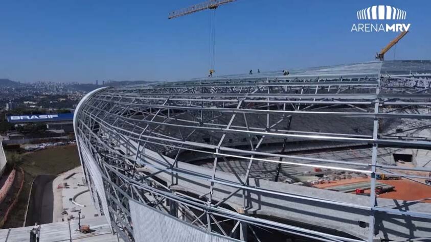 GALERIA: Veja como estão as obras do novo estádio do Atlético Mineiro.