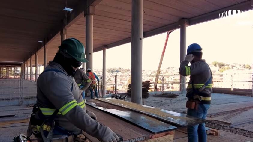 GALERIA: Veja como estão as obras do novo estádio do Atlético Mineiro.