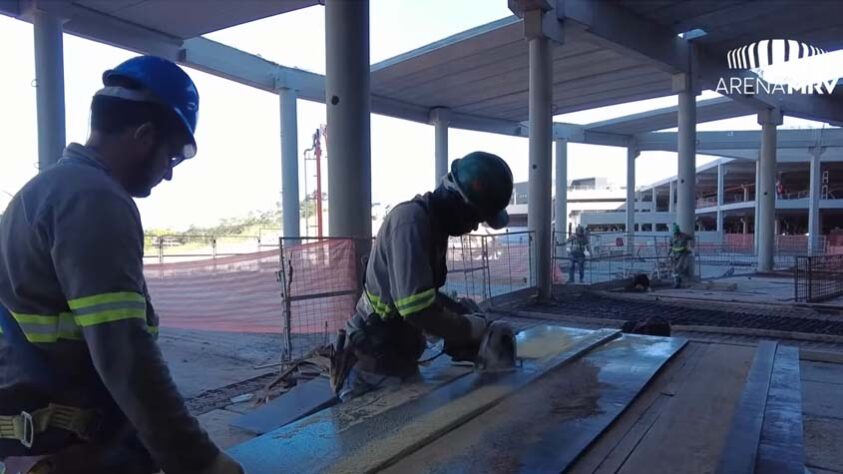 GALERIA: Veja como estão as obras do novo estádio do Atlético Mineiro.