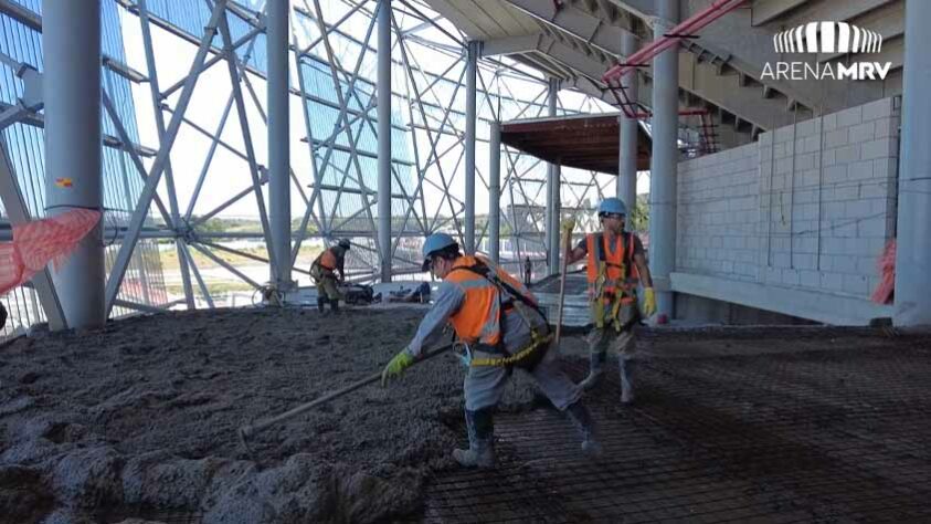 GALERIA: Veja como estão as obras do novo estádio do Atlético Mineiro.