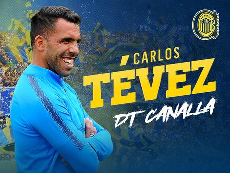 FECHADO - Carlitos Tévez foi anunciado nesta terça-feira como o novo treinador do Rosario Central, tradicional clube da Argentina. O ex-jogador fará seu primeiro trabalho como técnico e assinou contrato com a equipe por uma temporada.