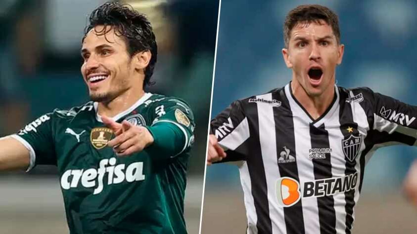 Raphael Veiga (Palmeiras) x Nacho Fernandez (Atlético-MG)