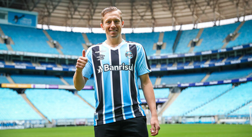 GRÊMIO - Quem chegou: Lucas Leiva (Lazio) e Guilherme Augusto (Al-Dhafra) / Quem saiu: Rildo (Santa Clara), Rodrigues (San José), Everton (Ponte Preta), Benítez (Independiente), Elias (New York RB) e Victor Bobsin (Santa Clara)