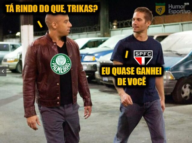 Os melhores memes da virada do Palmeiras sobre o São Paulo, no Morumbi, pela 13ª rodada do Brasileirão.