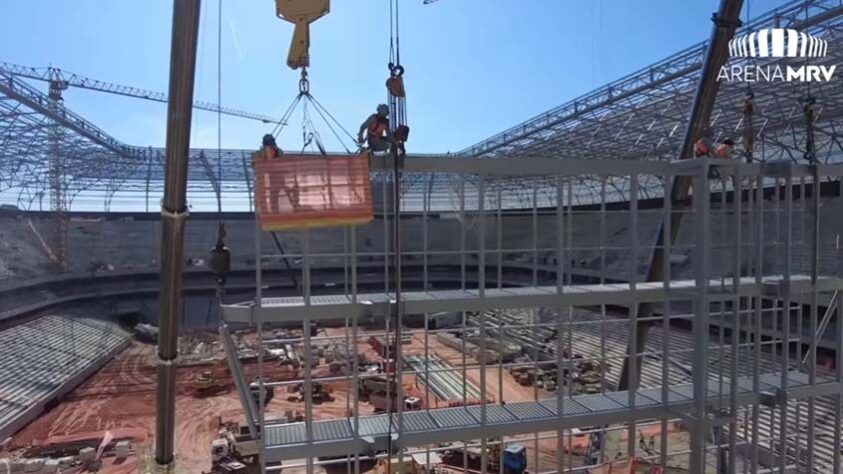 GALERIA: Veja como estão as obras do novo estádio do Atlético Mineiro.