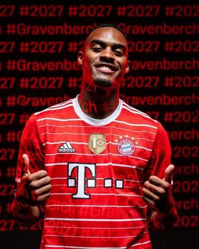 Ryan Gravenberch - meia - holandês - 20 anos - Bayern de Munique - valor de mercado: 35 milhões de euros (R$ 184,1 milhões)