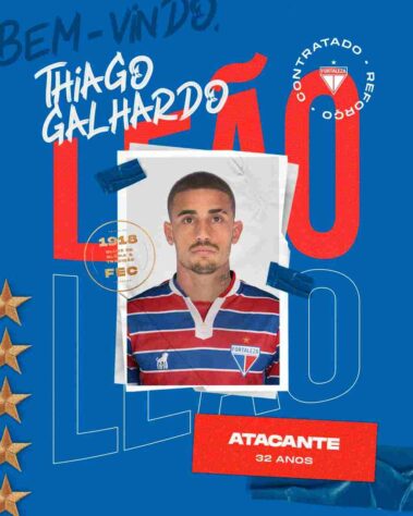 FECHADO - Thiago Galhardo foi anunciado pelo Fortaleza. O jogador do Internacional foi emprestado para o Leão do Pici até o final do ano.