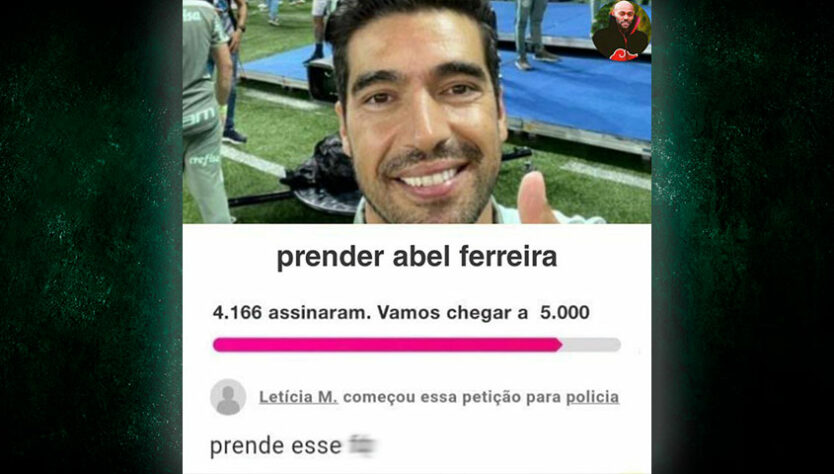 Com bom humor, torcedores rivais usaram as redes sociais para sugerir formas de Abel Ferreira sair do Palmeiras.