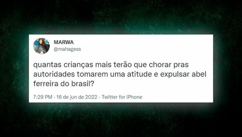 Com bom humor, torcedores rivais usaram as redes sociais para sugerir formas de Abel Ferreira sair do Palmeiras.