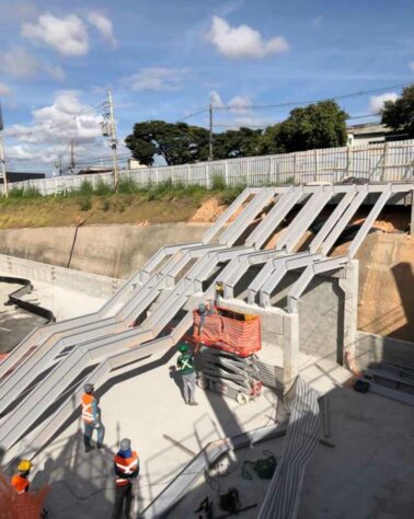 GALERIA: Veja como estão as obras do novo estádio do Atlético Mineiro.