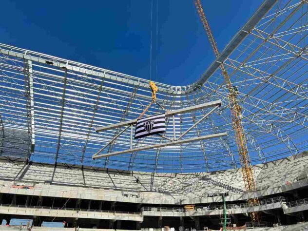 GALERIA: Veja como estão as obras do novo estádio do Atlético Mineiro.