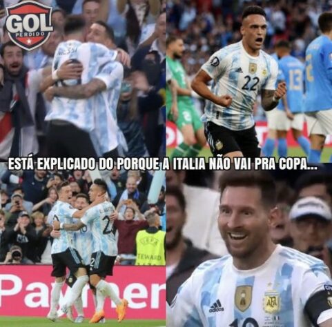 Torcedores fazem memes com título da Argentina sobre a Itália