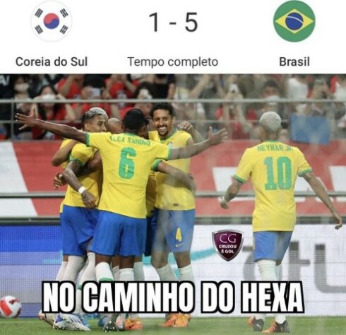 Memes da goleada do Brasil em cima da Coreia divertem torcedores