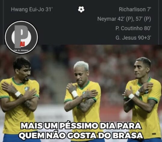 Torcedores brincam nas redes sociais após vitória da Seleção Brasileira
