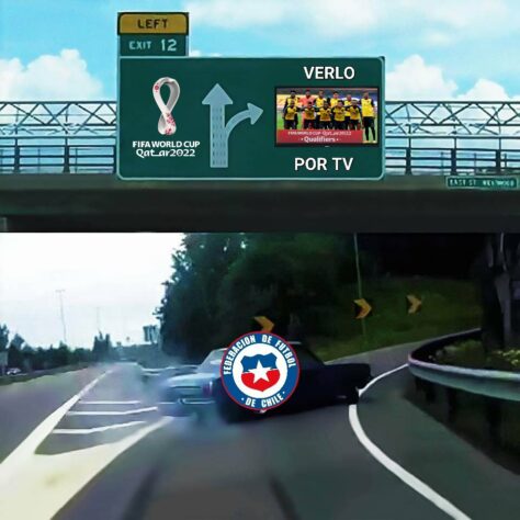 Torcedores fazem memes com episódio envolvendo Chile, Equador e a vaga para Copa do Mundo do Catar.