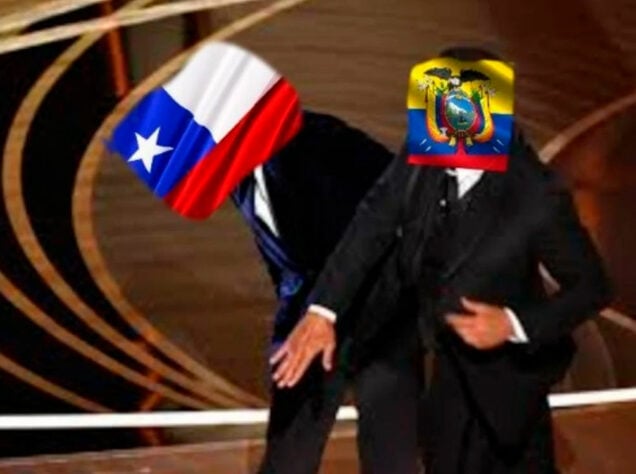 Torcedores fazem memes com episódio envolvendo Chile, Equador e a vaga para Copa do Mundo do Catar.
