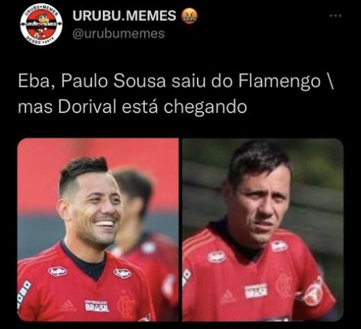 Torcedores brincam com saída de Paulo Sousa e retorno de Dorival Júnior ao Flamengo.