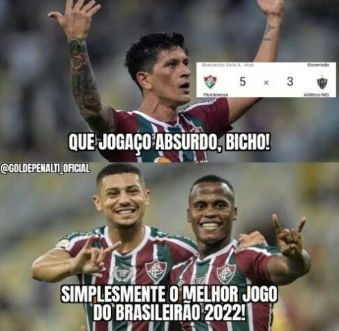 Brasileirão: os melhores memes de Fluminense 5 x 3 Atlético-MG