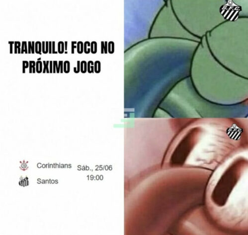 Os memes de Corinthians 4 x 0 Santos pelas oitavas de final da Copa do Brasil.