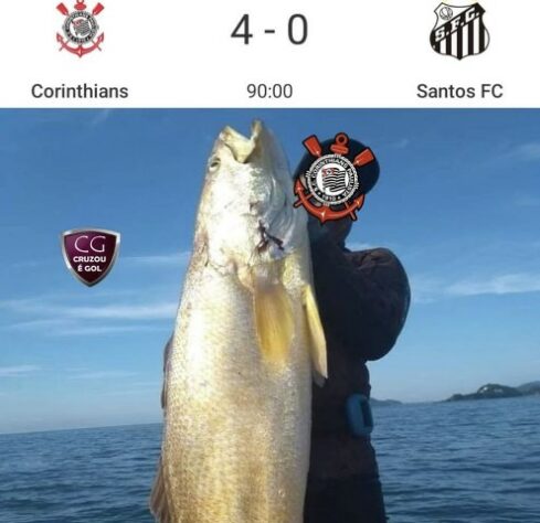 Os memes de Corinthians 4 x 0 Santos pelas oitavas de final da Copa do Brasil.